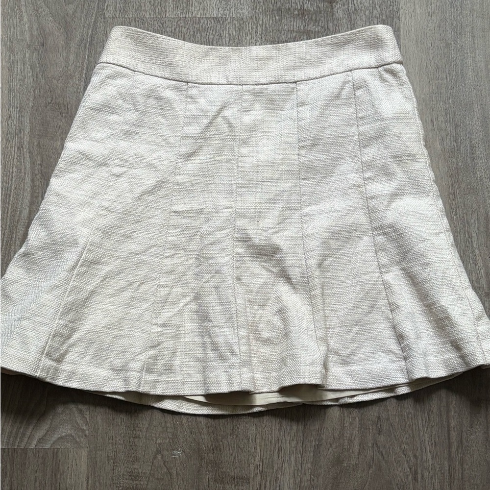 Banana Republic Cream Mid Length Skirt